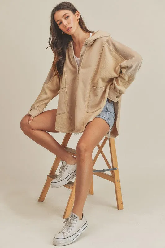 Aemi   Co Dove Hooded Pullover
