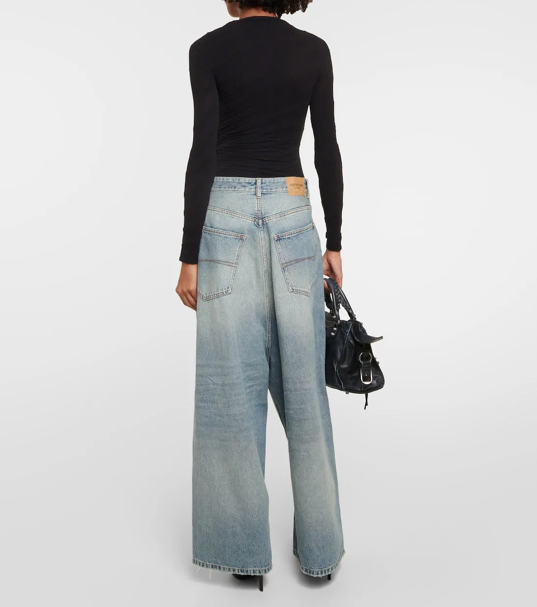 Balenciaga wide leg jeans, blue