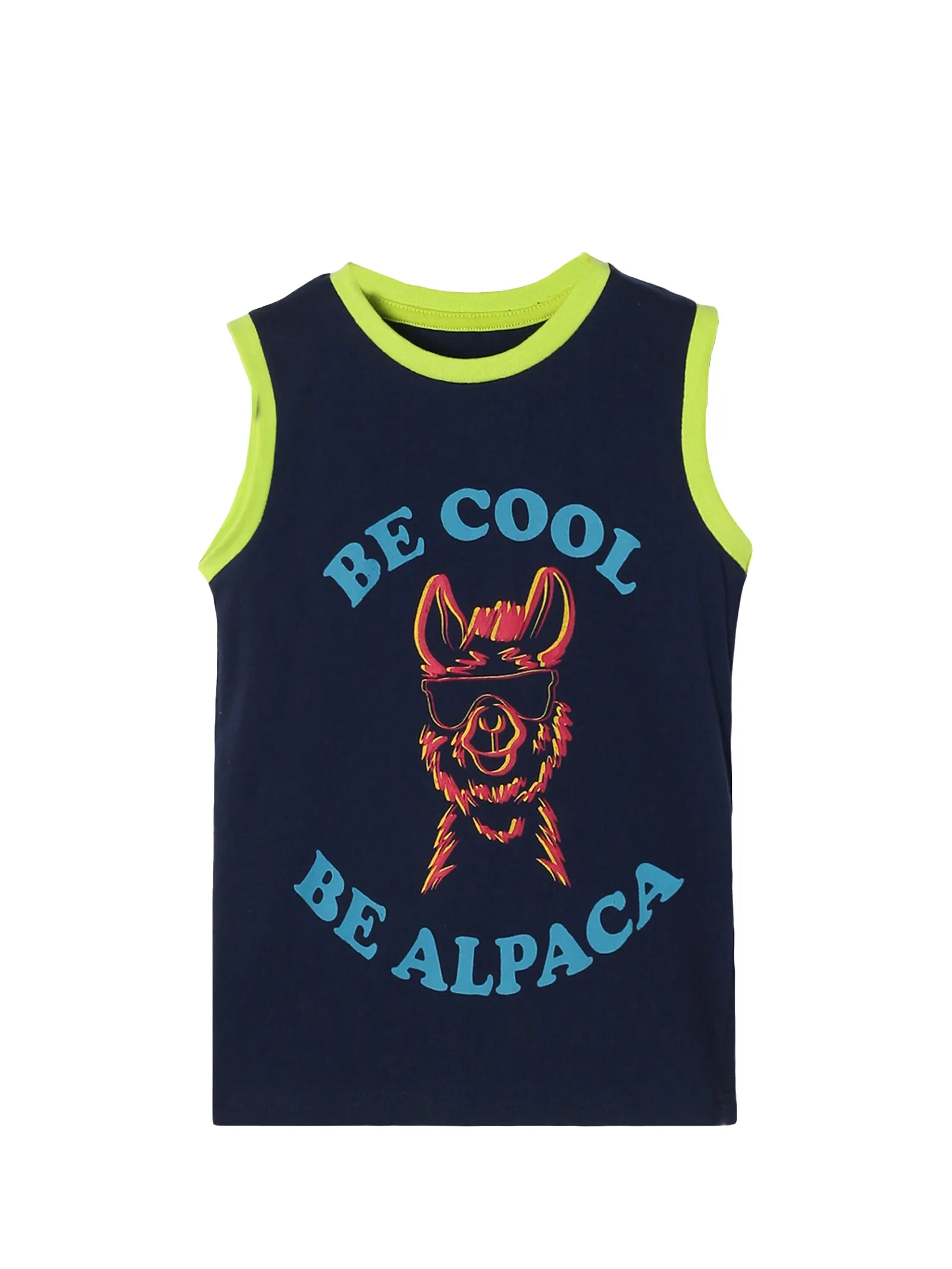 Boys Round Neck Sleeveless Tee Pack of 3