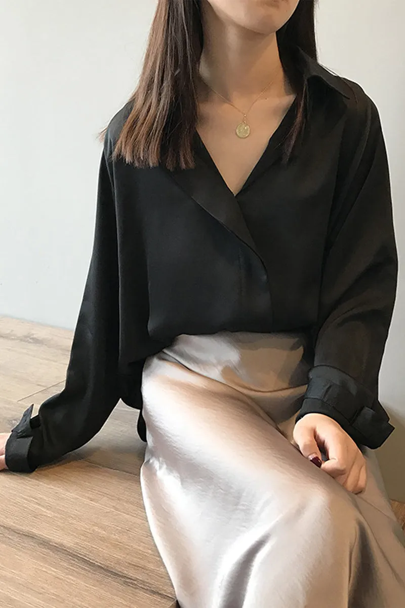 Camisola Manga Longa Cetim